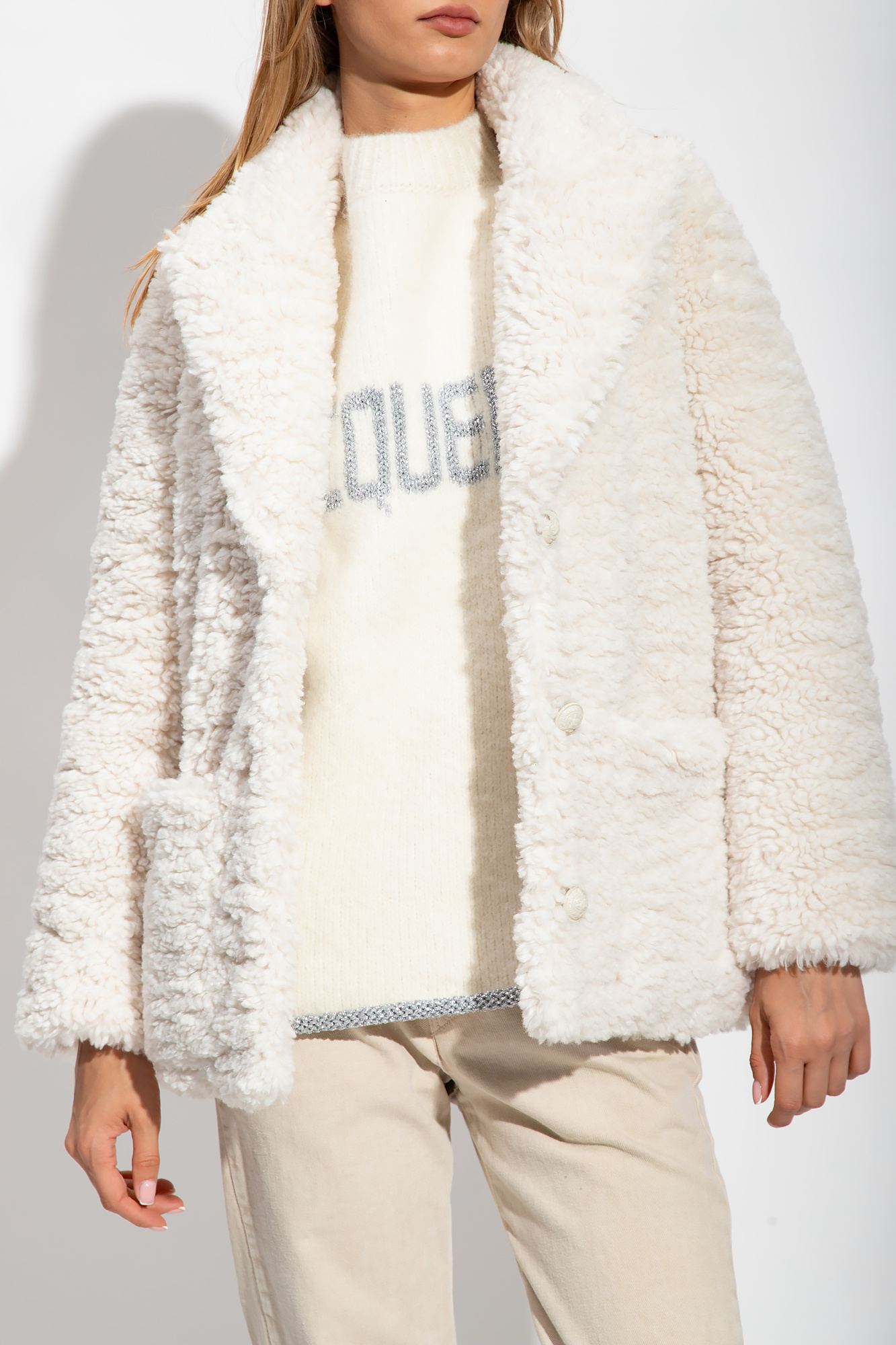 Zadig & voltaire store faux fur jacket